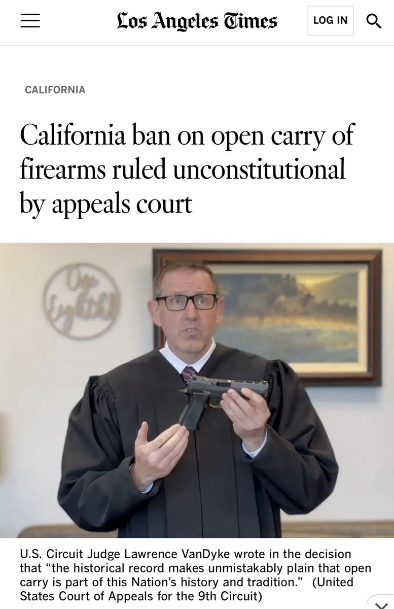 WillesLee's tweet image. Whine, more, leftists. Whine.

It’ll prob get overturned in the entire Ninth but for now you know the Times and NBC hate, hate, hate reporting these headlines.
#shallnotbeinfringed