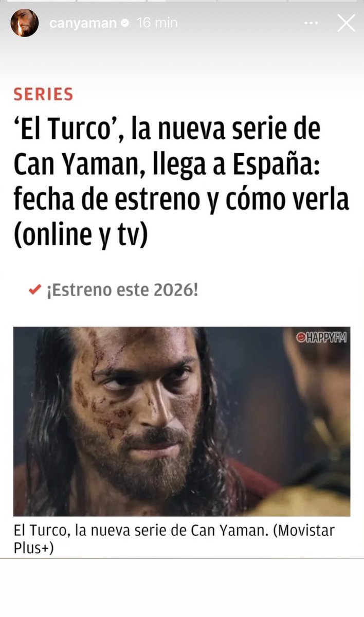 44Gringa's tweet image. El Turco llega a España el 15 de Enero @MovistarPlus 
#ElTurco 
#CanYaman