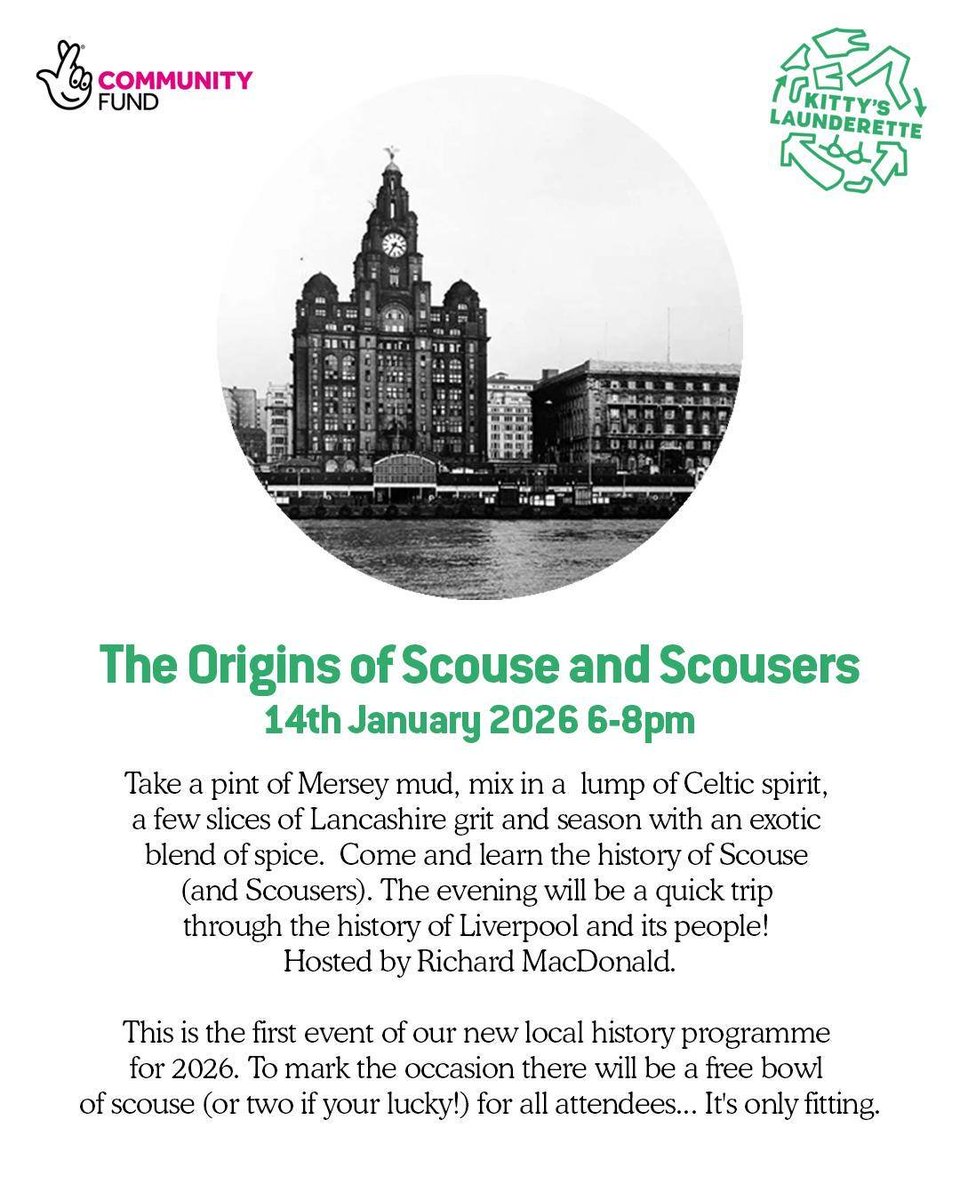 I'm hosting a talk about Liverpool History - the Origin of Scouse and Scousers over at the fabulous <a href="/kittyslaundry/">Kitty's Launderette</a> on the 14th.  Come along and join us for a bowl of scouse.