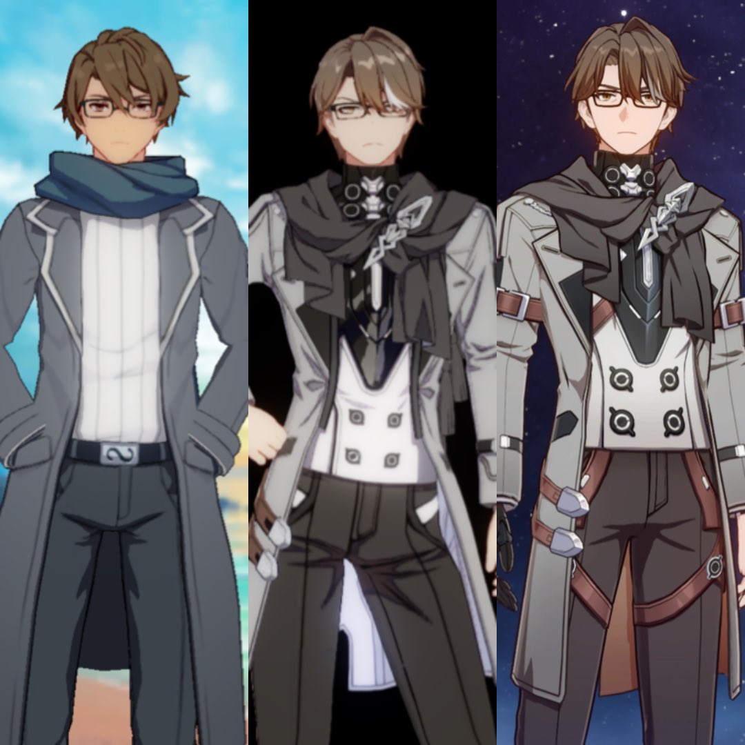 jar0xx's tweet image. glowup was real and then hsr whored him out by adding leg and arm straps LMFAO