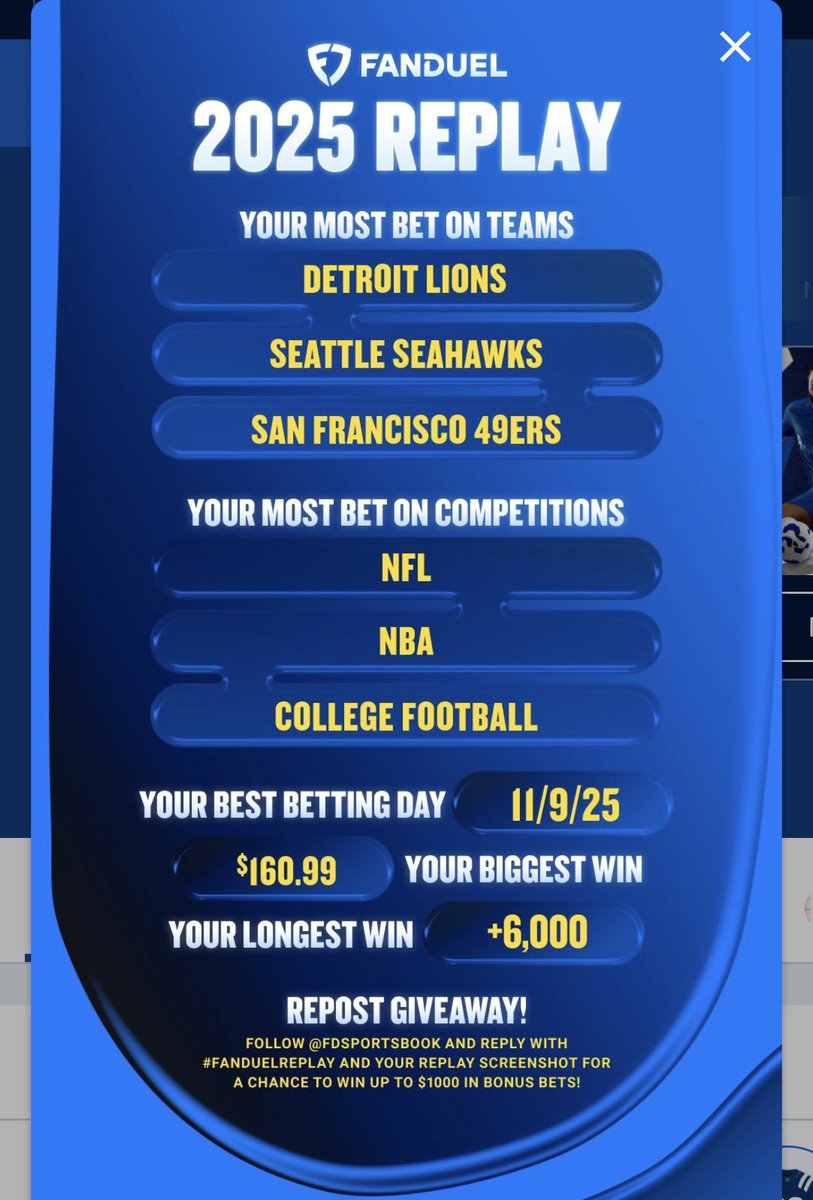 _iGoZANE's tweet photo. @FDSportsbook #FanDuelReplay https://t.co/YORpnvlkom