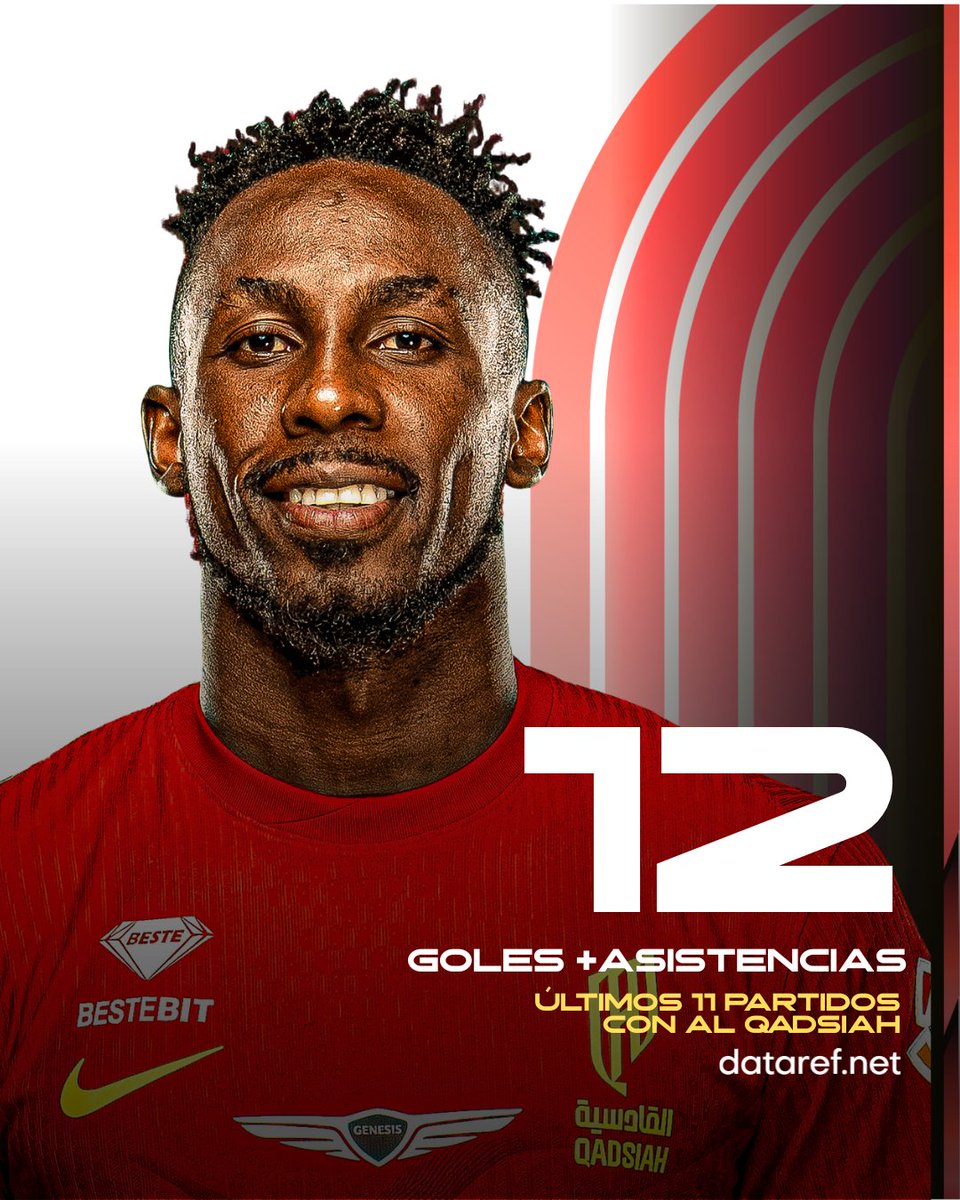 🇲🇽🔝 Los últimos 11 partidos de JULIÁN QUIÑONES con Al Qadsiah: 

⚽ Gol ante Al Namja.
⚽ Gol ante Al Hilal.
⚽ Gol ante Al-Orobah.
⚽ Gol ante Al Fateh.
⚽⚽⚽ Triplete ante Neom SC.
⚽⚽ Doblete ante Al Hazem.
⚽ Gol ante Al Ahli.
⚽🅰️ Gol y asistencia ante Al Shahab.

🔥