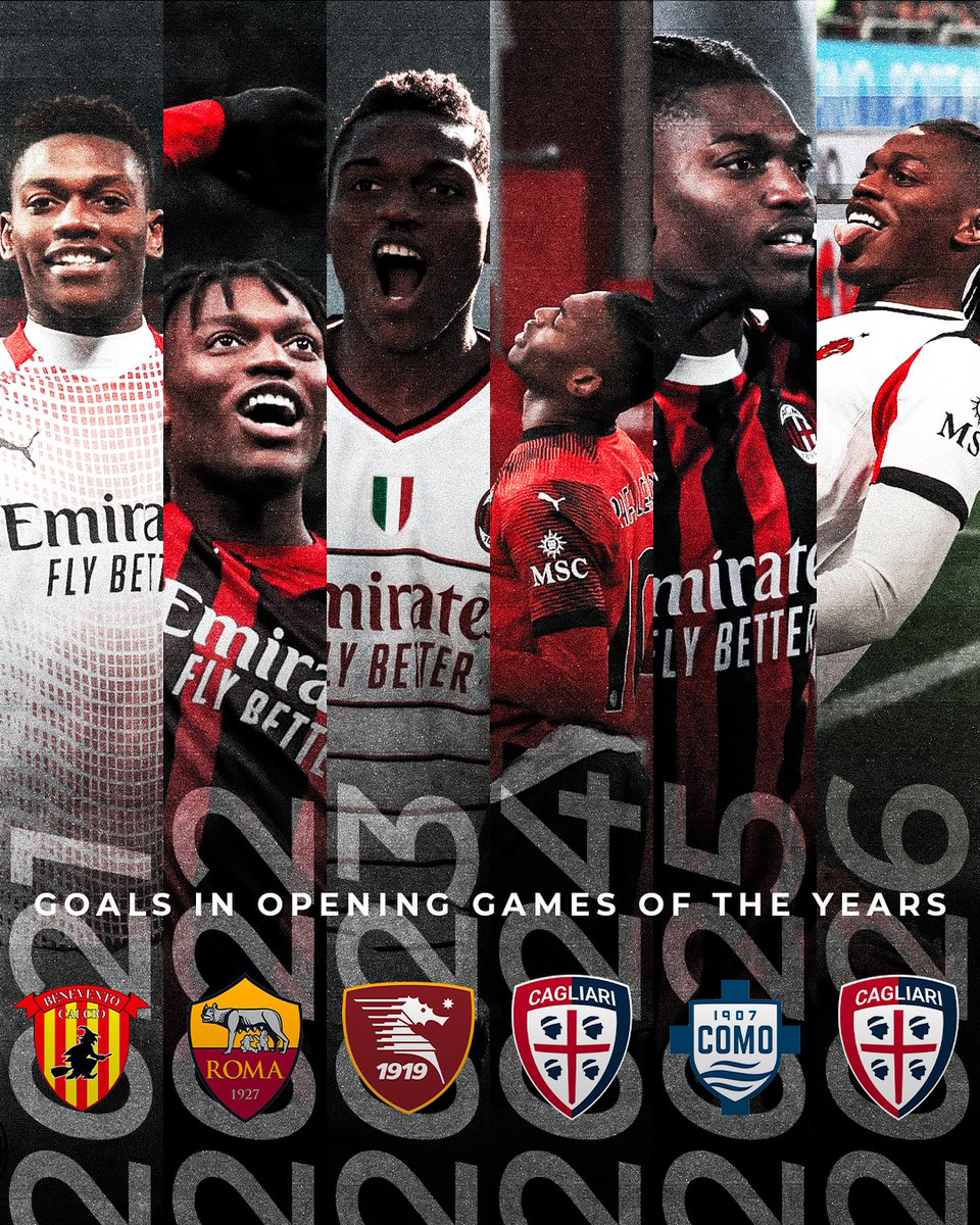 MilanXtra's tweet photo. A tradition that just won't stop. 🇵🇹⭐️

Rafael Leão and scoring #ACMilan's first goal of the year. ❤️🖤

⦿ ✅ 20/21 (vs. Benevento)
⦿ ✅ 21/22 (vs. AS Roma)
⦿ ✅ 22/23 (vs. Salernitana)
⦿ ✅ 23/24 (vs. Cagliari)
⦿ ✅ 24/25 (vs. Como)
⦿ ✅ 25/26 (vs. Cagliari) https://t.co/XiYiNpvK5C