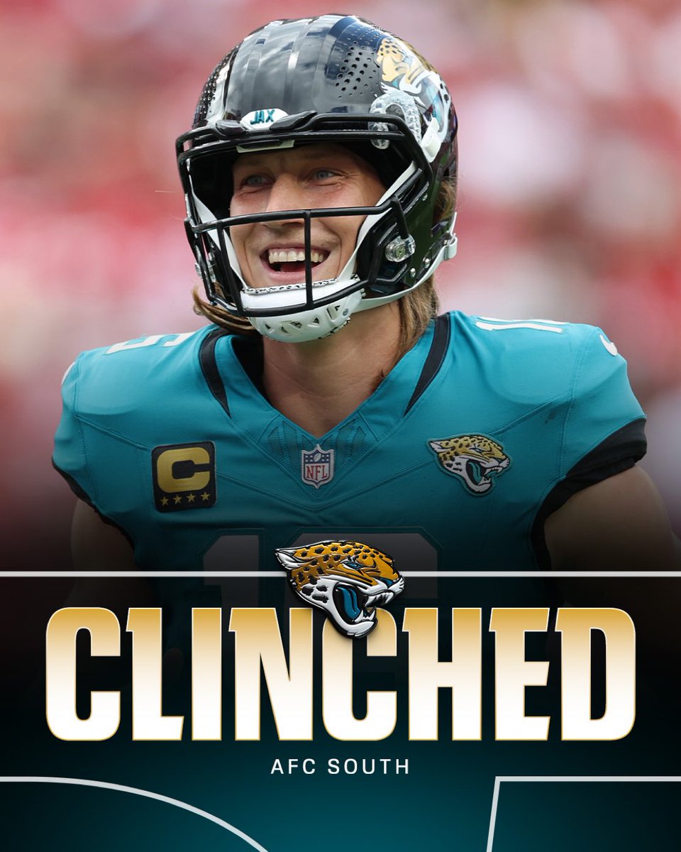 AdamSchefter's tweet image. This is the third AFC South title in Jaguars’ franchise history.