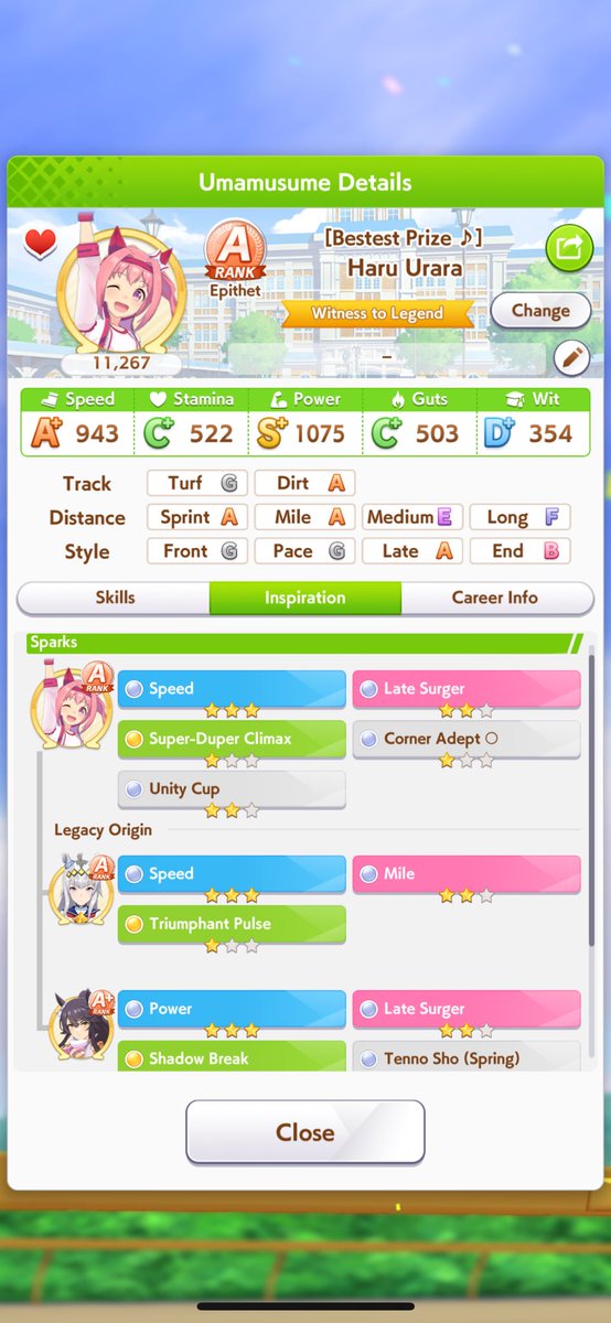 Haruページ omg my second 9* ever go haru ily