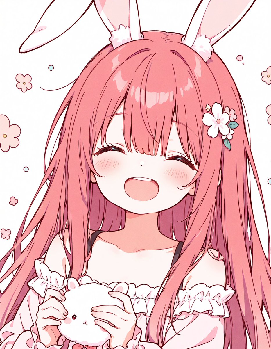 おはようございます🐰 今日もよろしくお願いします🐰🐇 #AIイラスト #AIart