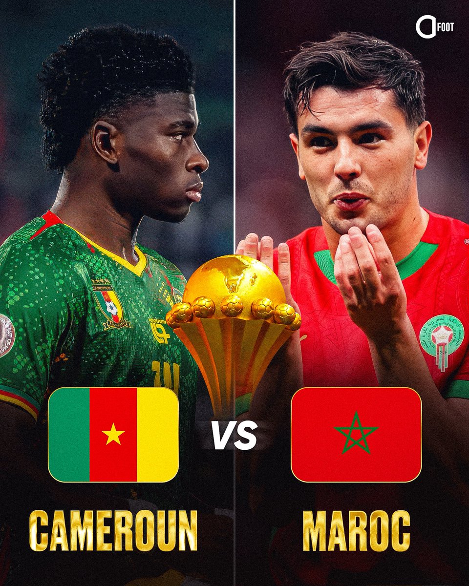ActuFoot_'s tweet image. 🚨💣 OFFICIEL ! 𝗤𝗨𝗔𝗥𝗧 𝗗𝗘 𝗙𝗜𝗡𝗔𝗟𝗘 𝗗𝗘 𝗟𝗔 #CAN2025 :

CAMEROUN 🇨🇲  ⚡️  🇲🇦 MAROC

🗓️ Vendredi 9 Janvier
⏱️ 20:00