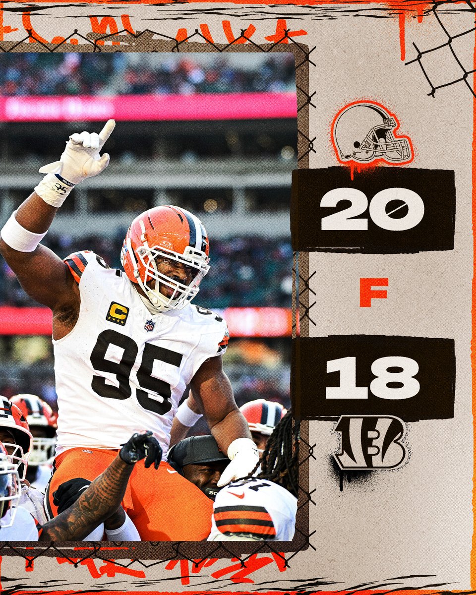 Browns's tweet image. BROWNS WIN!