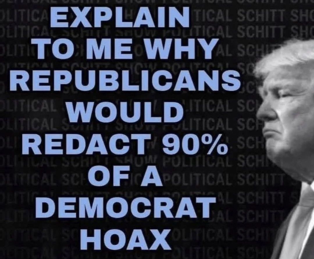 Explain it to us like we are in Kindergarten.

#TrumpEpsteinCoverUp