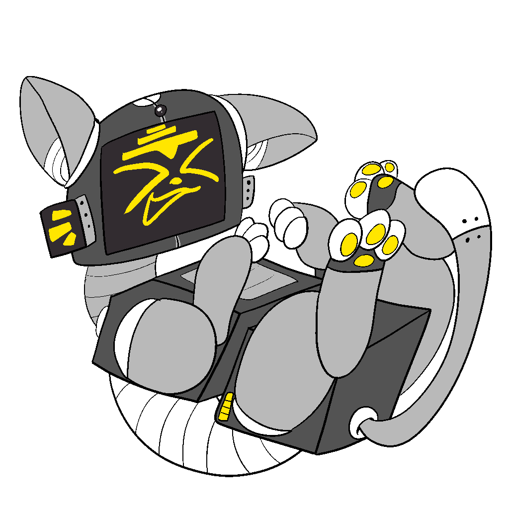 Something's gotten him all giddy!

#Robot #OC