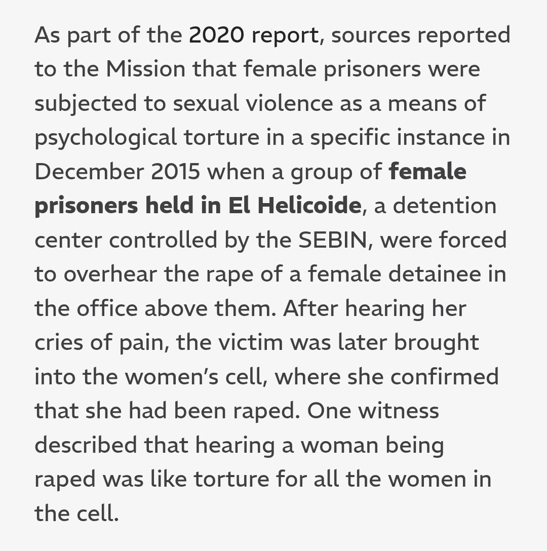 Talking about sexual violence, lets remember that the venezuelan state forces are filled with rapists👇