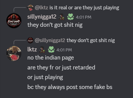 cartiINDIA's tweet photo. As usual, common Racist remarks from the Playboy Carti Discord server https://t.co/9GnrjiaQFB