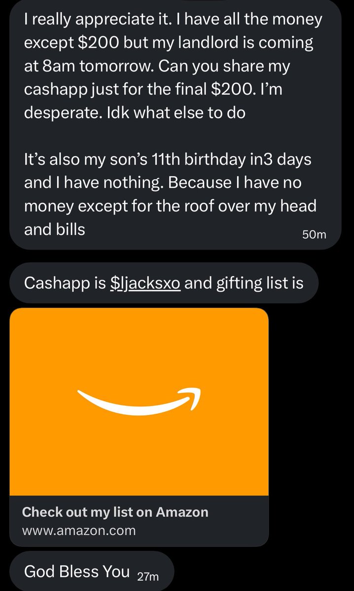 OVTweetmarck's tweet image. amazon.com/hz/wishlist/ls… for second request. Cashapp is $ljacksxo. Each one who contributes $50 and sends proof, I’ll follow back.