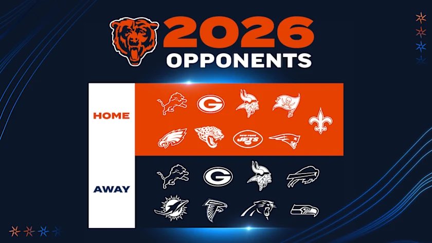 Bears 2026 opponents are set