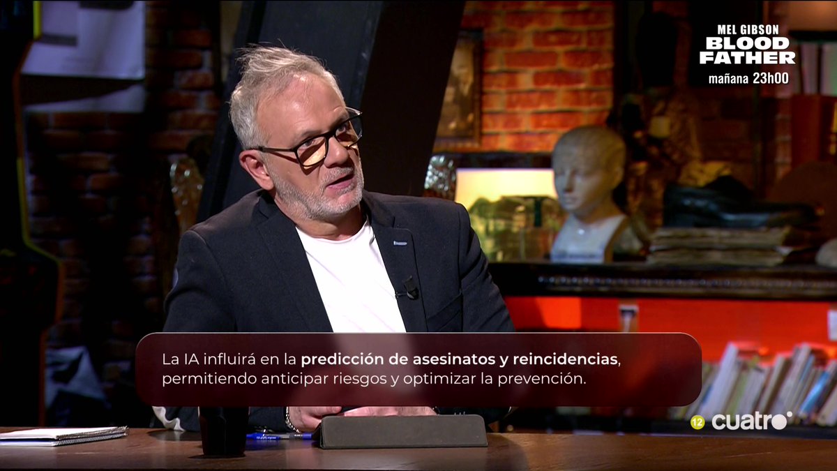 La IA influirá en la predicción de asesinatos y reincidencias, permitiendo anticipar riesgos y optimizar la prevención #CuartoMilenio