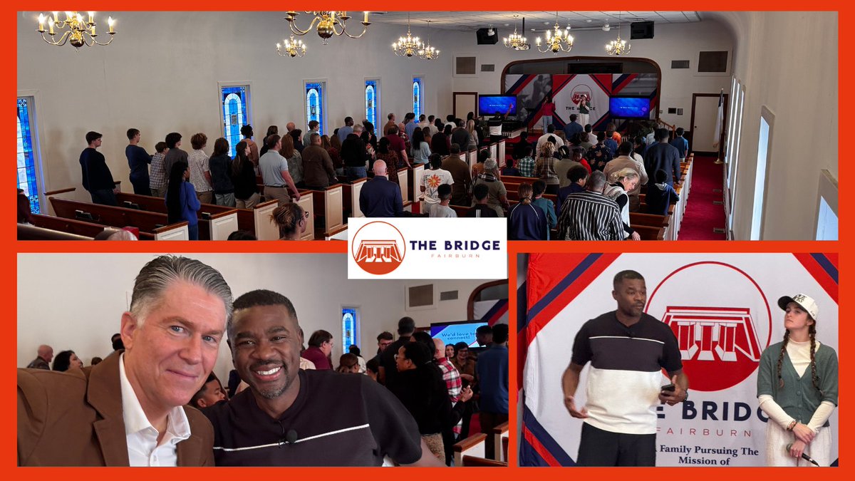 FairburnBA's tweet image. Karen and I had a wonderful time worshipping today on this first Sunday of the New Year with the Bridge Fairburn Church in their new location at Shadnor First Baptist Church in Union City. f.mtr.cool/ifqrwirkpz
