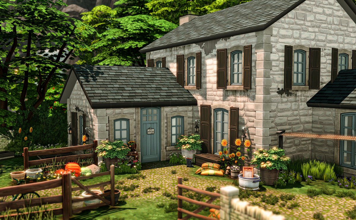 Rheya28__'s tweet image. Sally's Cottage #TheSims4 #ShowUsYourBuilds