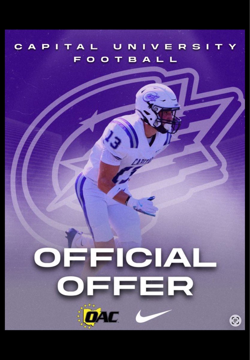 Sheltonisom4's tweet photo. After a great conversation with @Coachcalexander i am blesses to that i have received my 2nd offer from Capital university football #AGTG 🙏🏾 @shadsackedhim @Aundrecose19 @_coachmiller34 @deantesmith26 @OHSFOOTBALL_20  @TroyJames0  @E11Massie @CapitalU_FB https://t.co/I48rFQ0x3x
