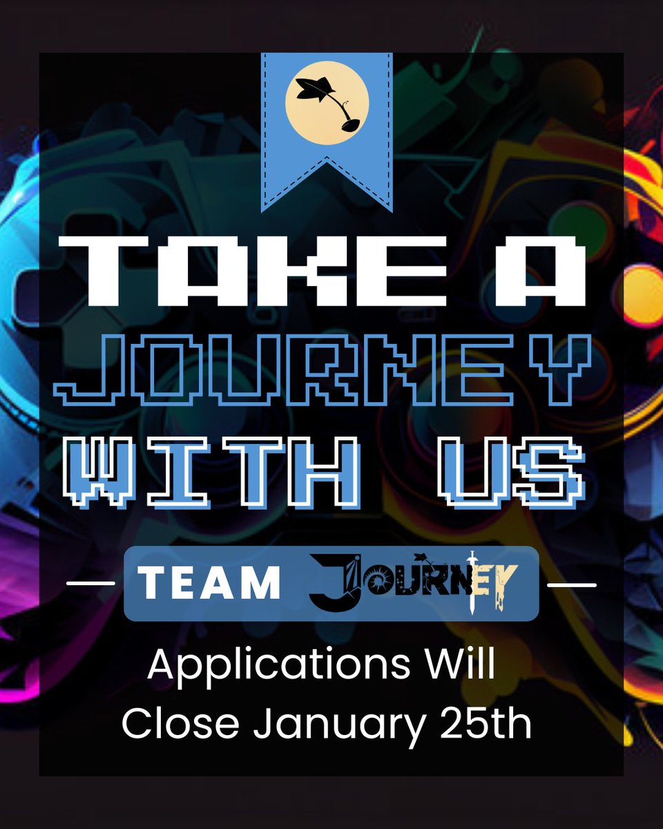 TeamJourney1's tweet photo. Want to be a member of Team Journey? Applications are OPEN!!! Come take a Journey with us! The application link can be found here: https://t.co/tTYibhFwoU https://t.co/YCrGyTlDJ9