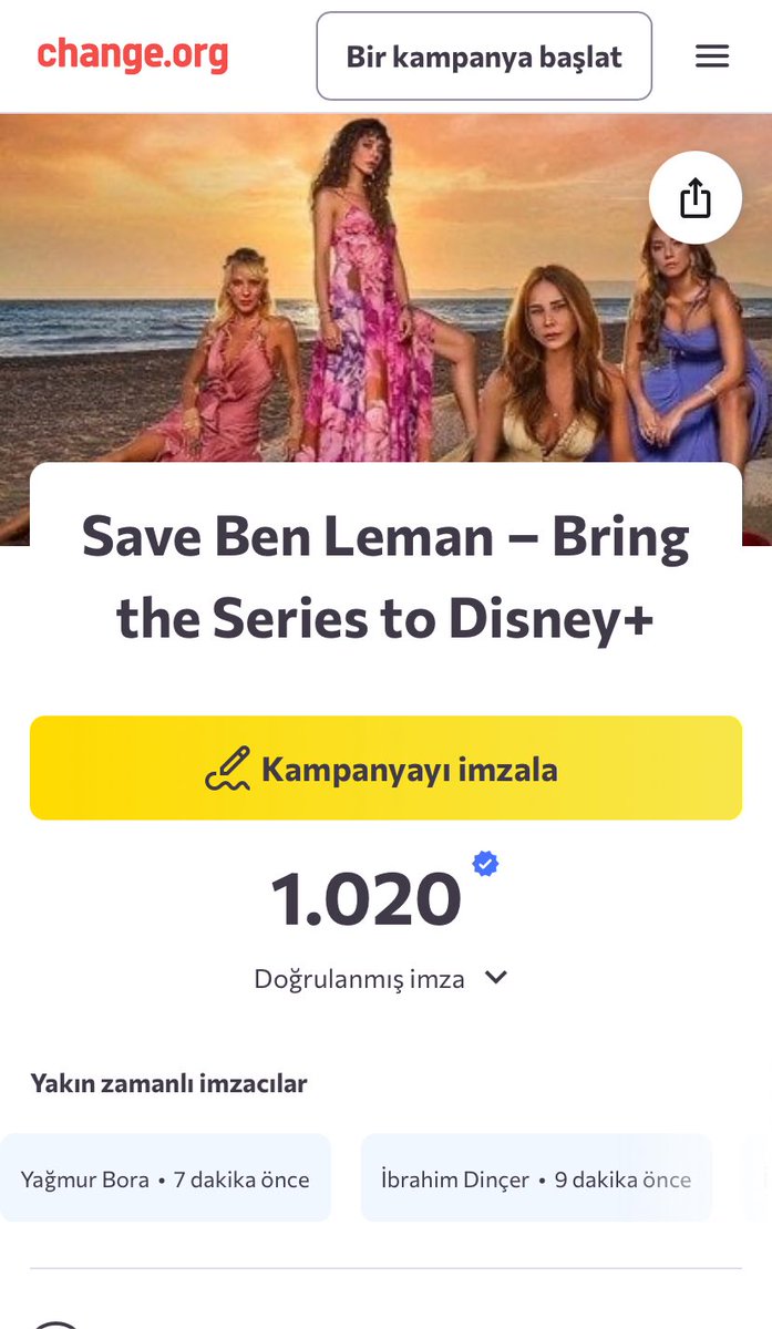 ylesinebirxw9's tweet photo. Bugün başlatılan imza kampanyasında şu ana kadar bin yirmi imza atıldı.🤩
-
#BenLeman @DisneyPlusTR 
@DisneyPlus https://t.co/BThdXcl4EI