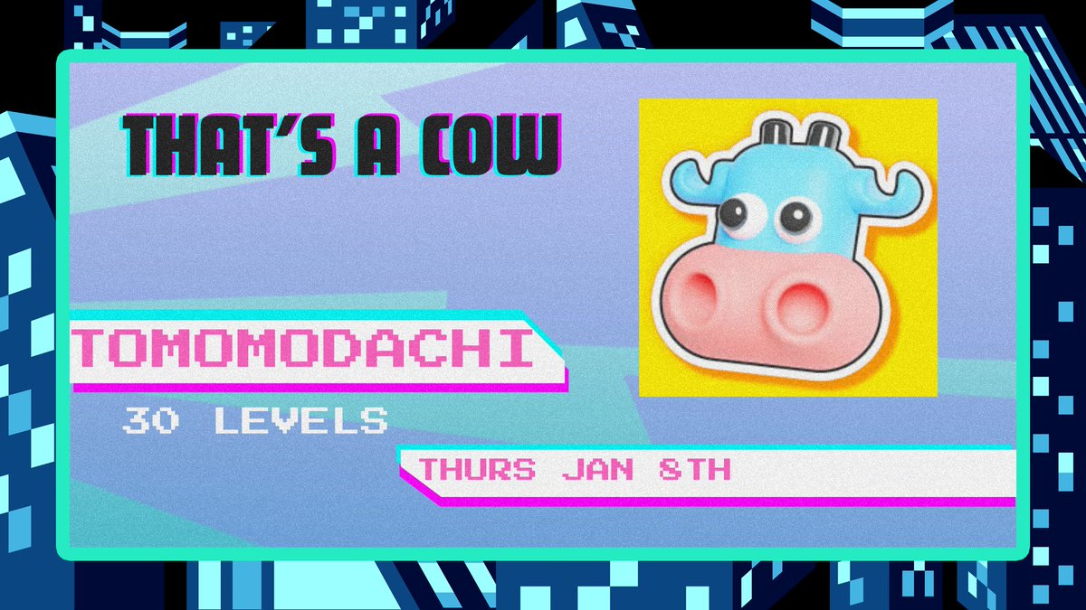 It's #AGDQ2026 Week!! Excited to say on Thursday Morning I will be running That's A Cow - 30 levels for Awful Block! Its gonna be a fun time. See you there 🐄 
<a href="/GamesDoneQuick/">Games Done Quick</a>