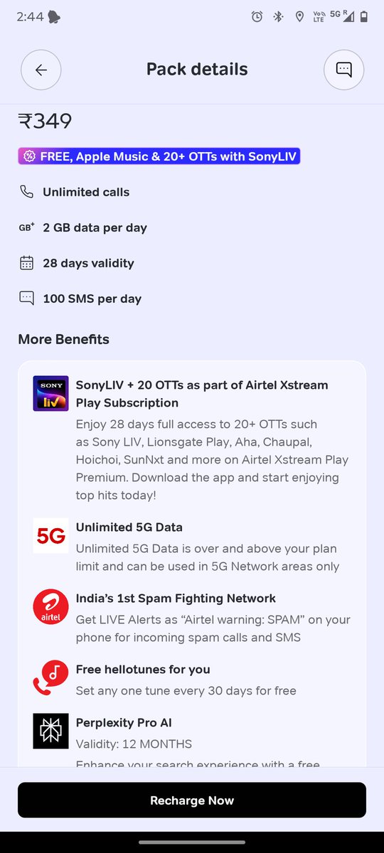 DevilGazing's tweet photo. @airtelindia You claim Unlimited 5G data, but my data is getting exhausted daily. For the last couple days I’ve been forced to buy extra data packs again &amp; again. This is misleading and frustrating. If not resolved today, I’m porting to Jio. You only promising unlimited! https://t.co/4BWA0voQ90