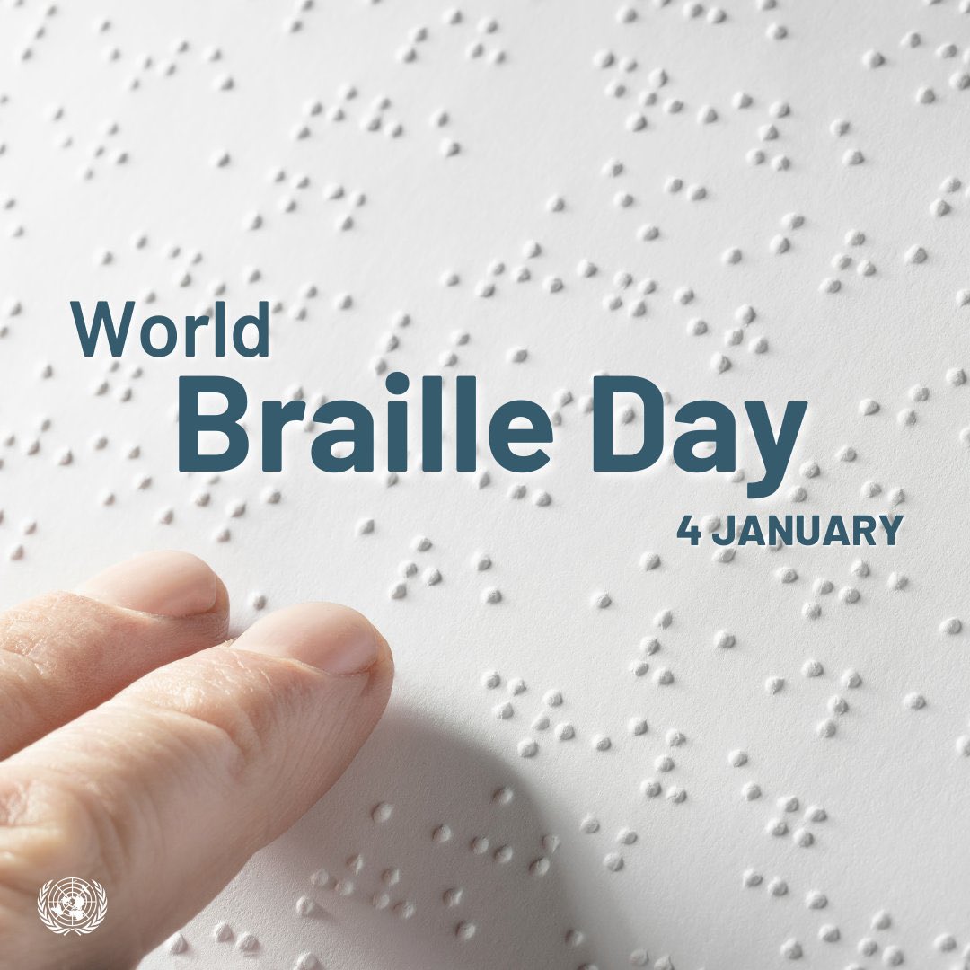 mkabir2011's tweet image. Today - Sunday is #WorldBrailleDay, an opportunity to celebrate the power of Braille in transforming lives, both women’s and men’s.
Braille empowers blind &amp;amp; partially-sighted people to fully realize their #humanrights, offering access to education, employment &amp;amp; independence. 
For…
