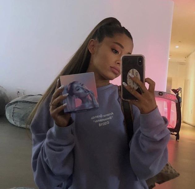 acervogrande's tweet image. e quando a ariana postou essa foto com um berço no fundo e todos acharam que ela tava grávida, só que era pra porca dela