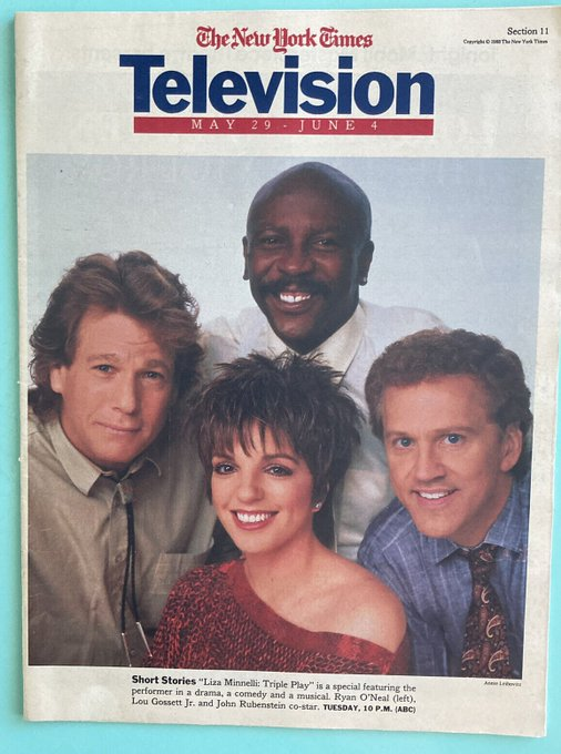 iShowTunes's tweet photo. "Sam Found Out: A Triple Play" Aired on May 31, 1988, on the @ABCNetwork/ TV, featuring original songs / music & lyrics by #KANDERandEBB.
#SamFoundOut #SamFoundOutATriplePlay
#RyanONeal #LizaMinnelli #LouisGossettJr #JohnRubinstein https://t.co/rpsgw6zSIJ