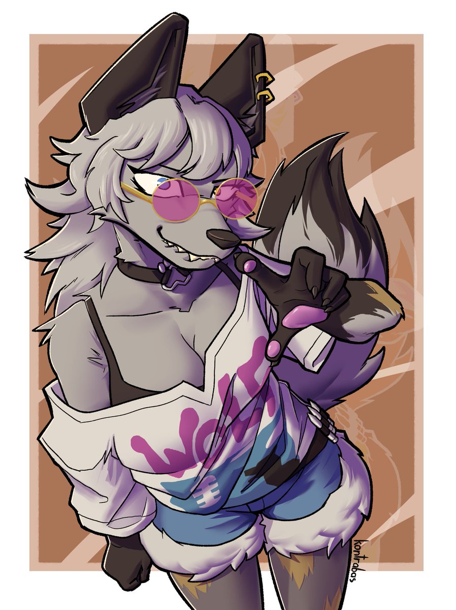 Kontrabas00's tweet image. Finally drew her #Wolfie