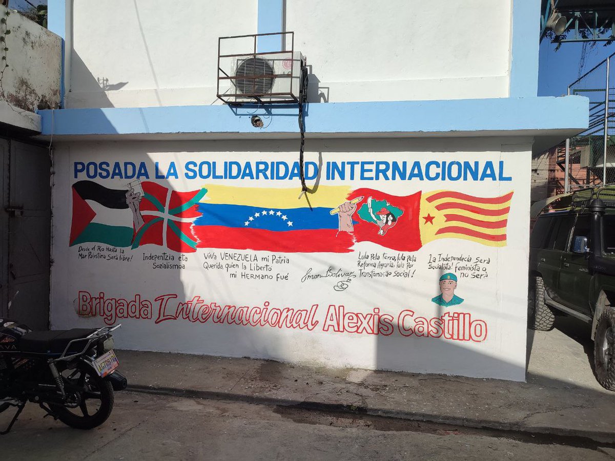 Murals a Caracas en solidaritat amb Catalunya.