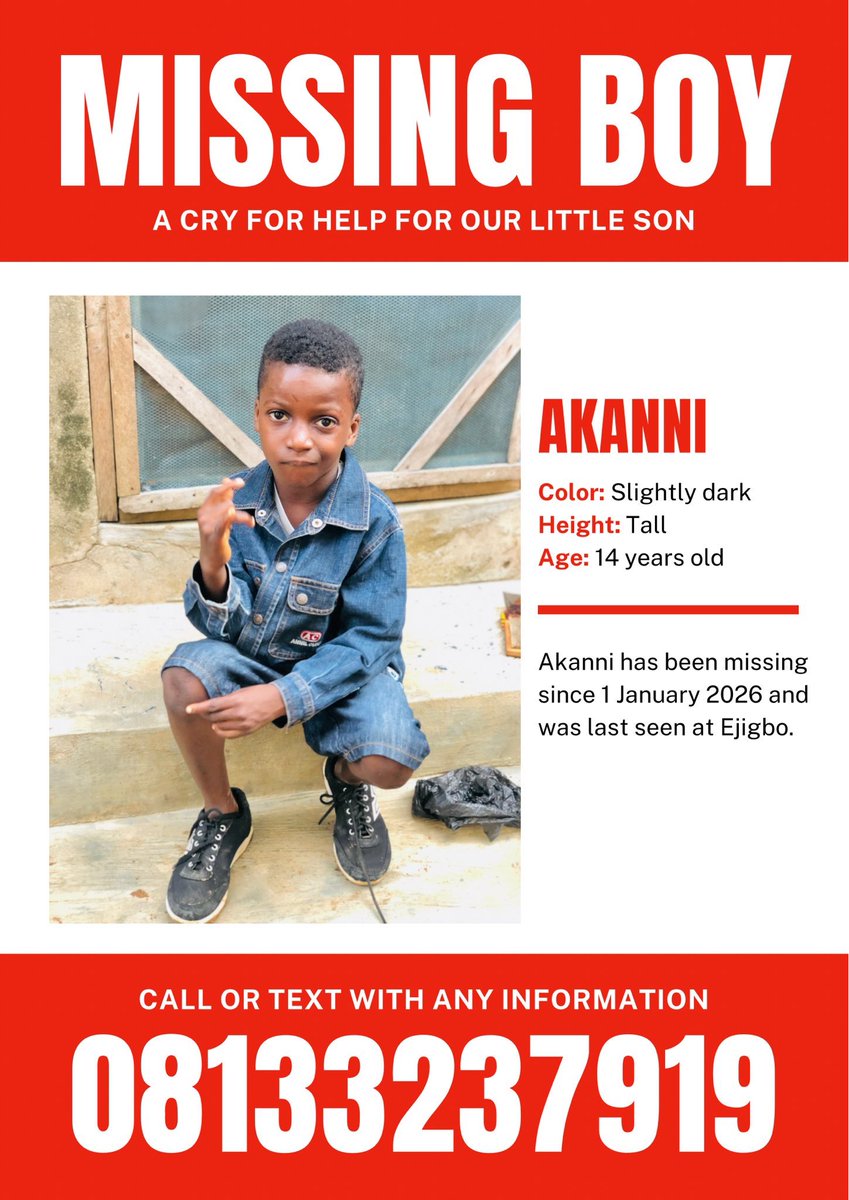 PLEASE A RETWEET WILL GO A LONG WAY

HELP US FIND HIM 🙏🏾