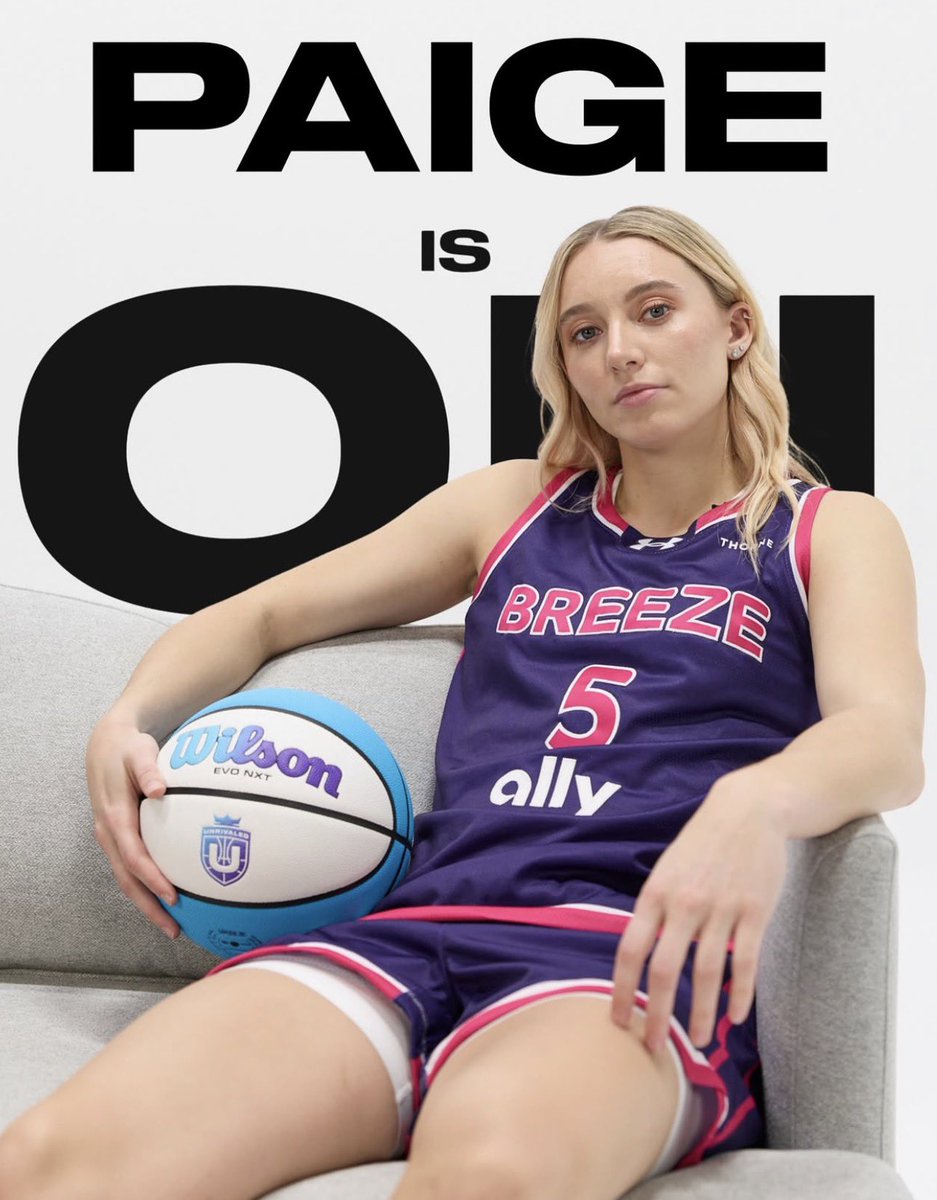 breezebcupdates's tweet photo. Watch Paige tomorrow for Unrivaled Tip-off on TNT at 9:15 PM ET🎥🌬️. https://t.co/90tHy8JMUj