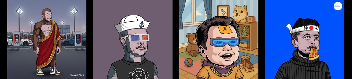 BoredElon_YC's tweet image. 🎁Let's have a quick giveaway🎁

1x Bas(E)lon 🔥
1x Ap(E)lon 🔥
1x Baby Elon Yacht Club🔥
1x Base Elon Yacht Club🔥

🏆Announcing winners in 72 hrs 

To Enter:
✅Like and RT;
✅Tag: @elonmusk  - @grok
✅Follow: @BoredElon_YC

@opensea