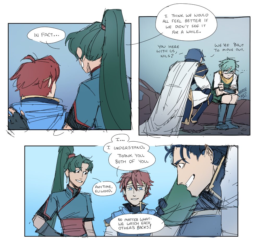 krazieka2's tweet image. Your dad is dead your girlfriend is dead your sword is racist but at least you have your bestieeees❤️