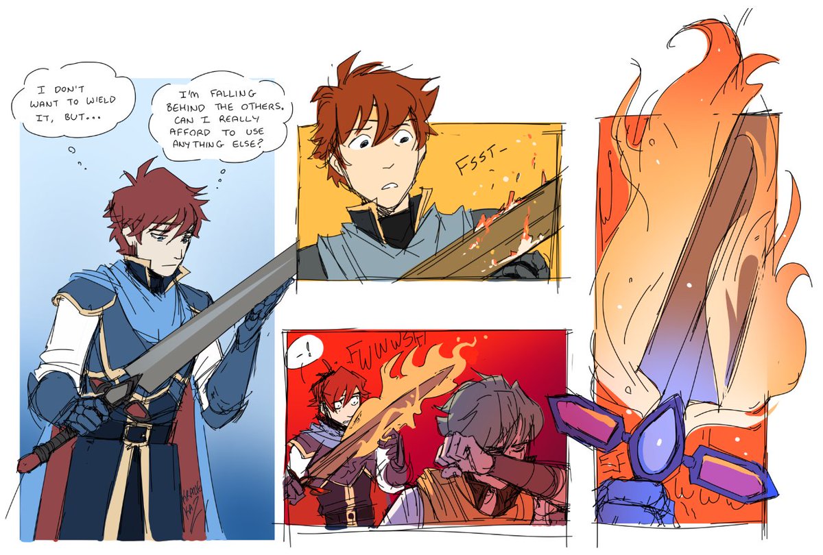 krazieka2's tweet image. Your dad is dead your girlfriend is dead your sword is racist but at least you have your bestieeees❤️