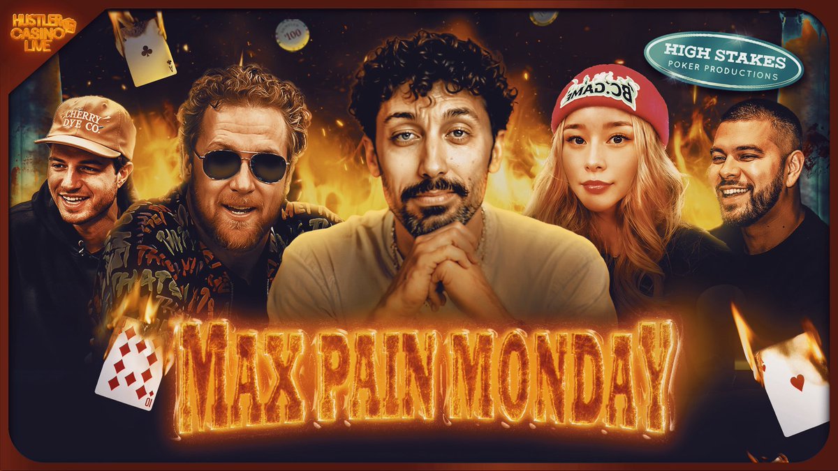 HCLPokerShow's tweet photo. TOMORROW!! We’re back!! MAX PAIN MONDAY!! 🙌

Morgan Jay ⭐️ 
@dylanflashner 
@sashimipoker 
@RaverPoker 
JT
Poker Daddy
Ella
Francisco 
“Be a Star” contest winner

Watch it here tomorrow at 5pm PT: https://t.co/F8CFjXSq7O https://t.co/bVnElu3Izy