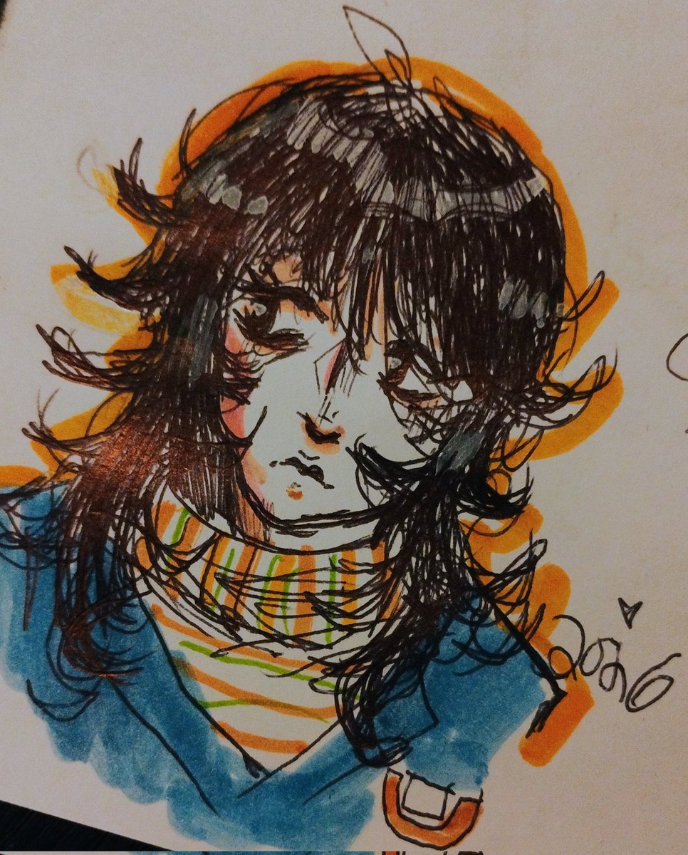 I felt somewhat nostalgic for my 2017 art style. I tried my best to replicate it 
#anyamouthwashing #Mouthwashing