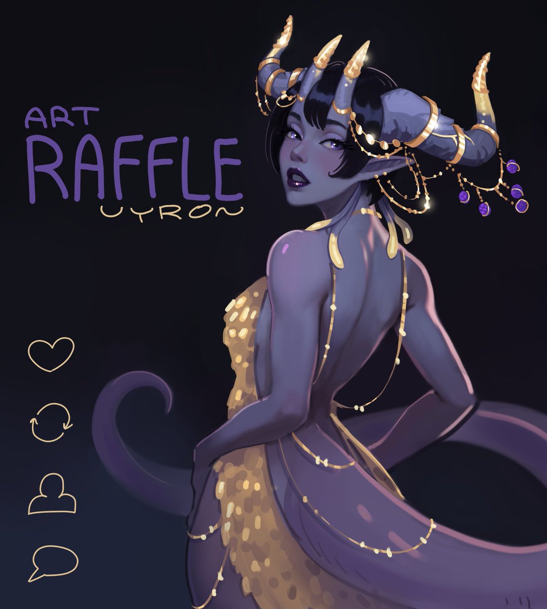 _vyron_s_'s tweet image. ✨💜ART RAFFLE 💜✨

It’s time for a new giveaway!

Rules:
✔️ Follow me
✔️ RT this post
✔️ Comment

✨ Prize: 1 halfbody of your OC!

Ends on Feb 20

Winner will be randomly chosen, good luck to everyone! 🤍