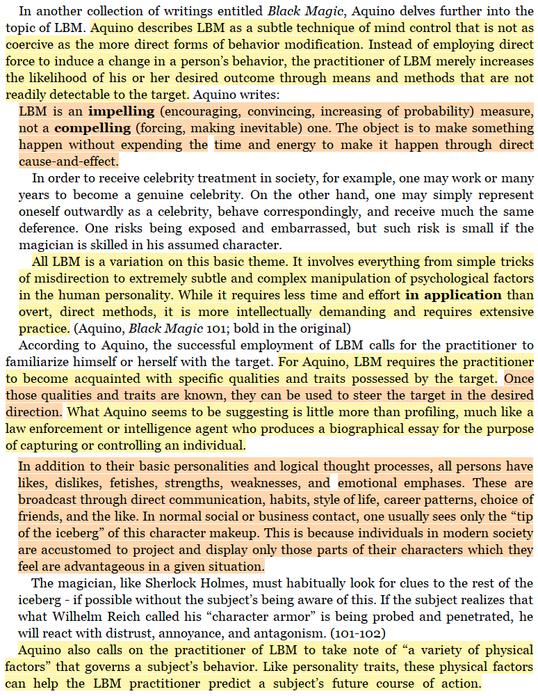 toxictiramisu's tweet image. Michael Aquino, a US Army PSYOP officer &amp;amp; Satanist, fused his occult practice of Lesser Black Magic (manipulation/behavioral prediction) with military strategy, proposing to the US military a doctrine called MindWar: continuous psyops targeting enemies/domestic populations alike.