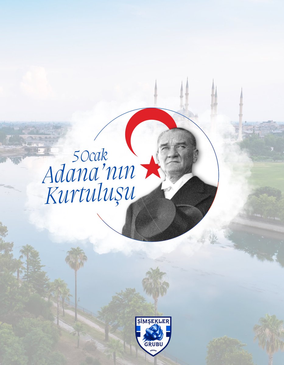 "Atam, Adana Sana Minnettar"
5 Ocak Adana'mızın düşman işgalinden kurtuluşunun yıl dönümü kutlu olsun.
#5OcakAdananınKurtuluşGünü