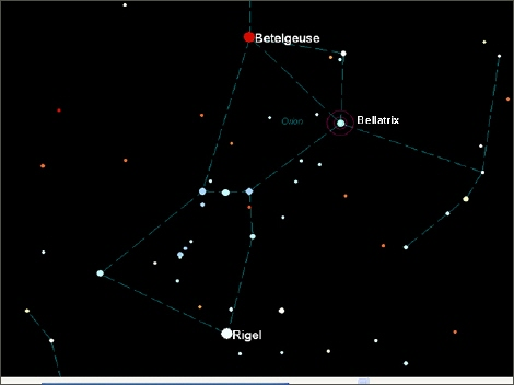 Did you know - Bellatrix? Der Stern im Orion, lateinisch für 'Kriegerin'. Ein blau-weißer Riese (etwa 8,6 Sonnenmassen, Spektralklasse: BIII), ca. 250 Lichtjahre entfernt, der Orions linke Schulter markiert. Perfekt sichtbar im Winterhimmel! 💫