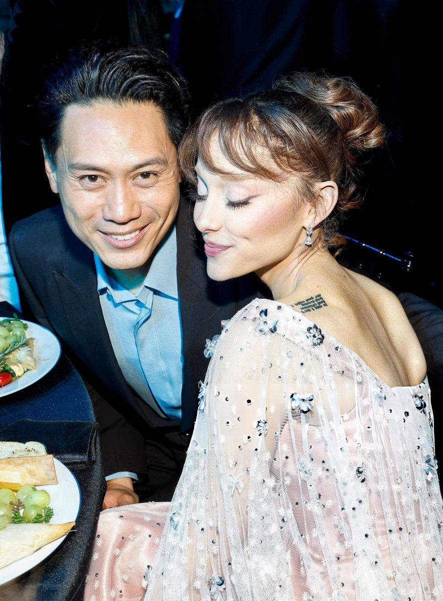 Jon M. Chu and Ariana Grande attend the 31st Annual Critics Choice Award