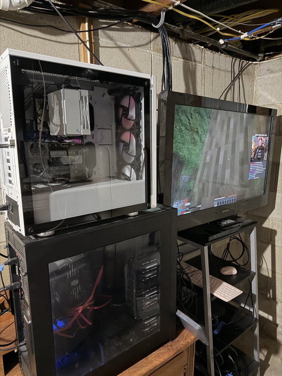 VOD channel is back up and on a new PC. 

Stacking a functional PC on top of a NAS is approved of, right?