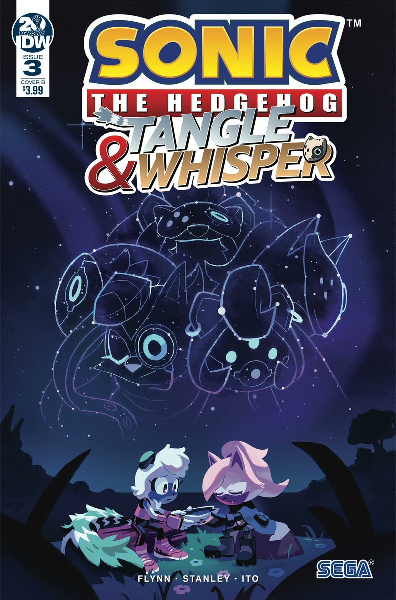 wispangle's tweet image. Que obra de arte 🤍🧡
Day #274
#tanglethelemur #WhisperTheWolf #Whispangle #TangleAndWhisper #Tangsper #sonicfanart #SonicIDW