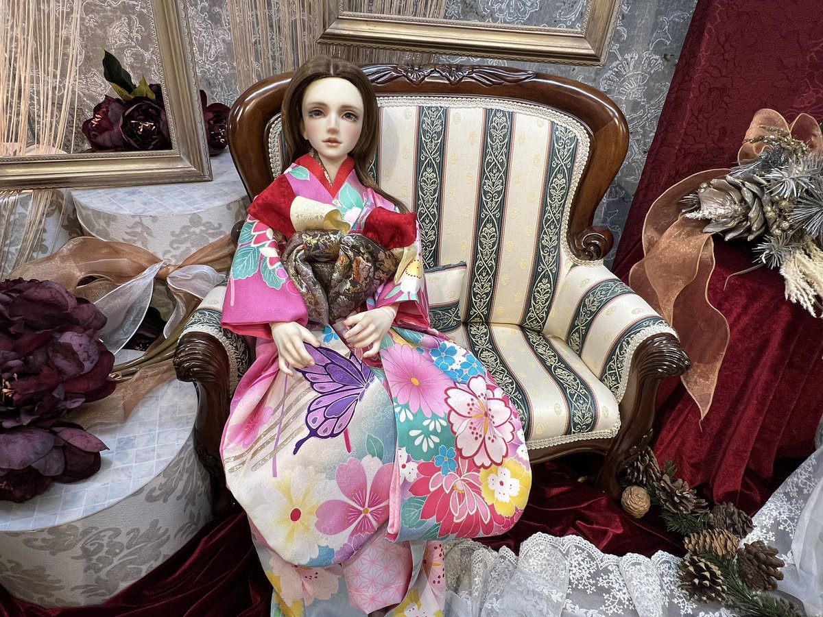 本当は魏無羨（SD13女子）に着せようと思ったお着物ですが、
以外にも榊様にお似合いでした（あくまで個人的見解）

お着物　香鳴屋<a href="/kanariya999/">香鳴屋 KANARIYA</a> さん
ドール　PSビスク精霊榊