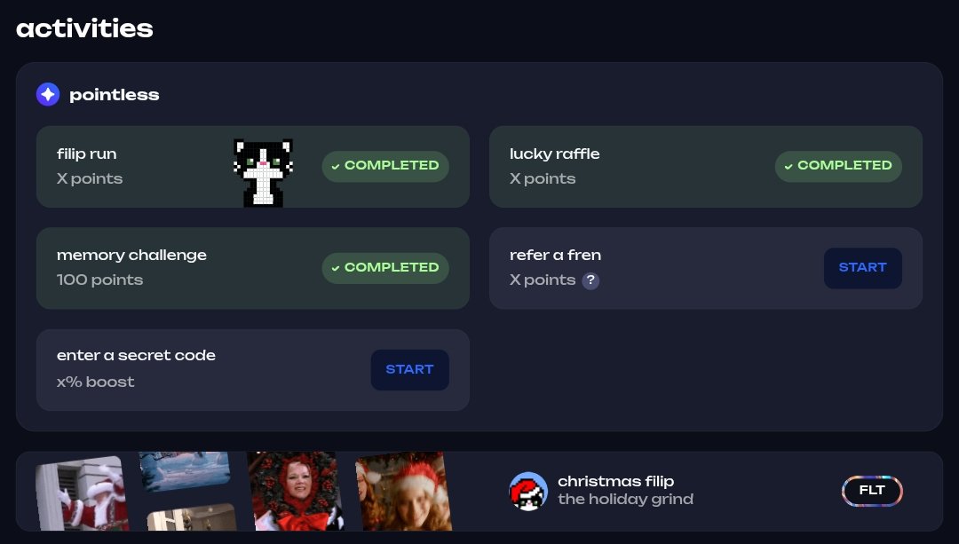 faith_freddy's tweet image. JAN 5 🫶

My problem with the Filip game has always been lack of composure. With consistency, I've improved a lot.

What I have been doing is play the normal Filip game as warm-up before playing Christmas Filip 🎄