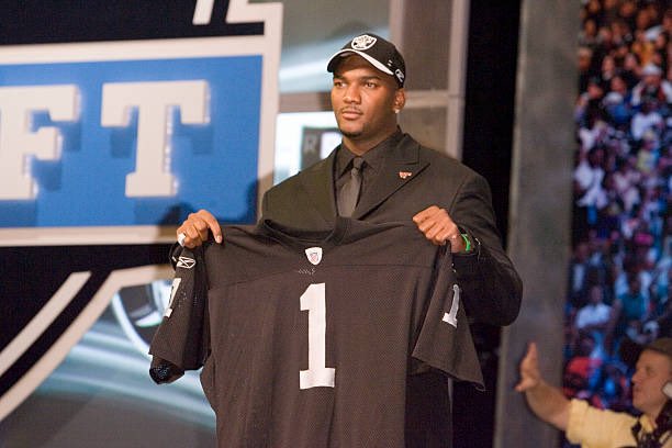 The last time the Raiders had the No. 1 overall pick was 2007, when they drafted LSU QB JaMarcus Russell.