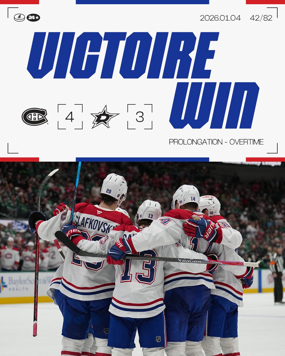 Tout est plus gros au Texas, comme ce gain

That’s a Texas-sized win, good buddy

#GoHabsGo