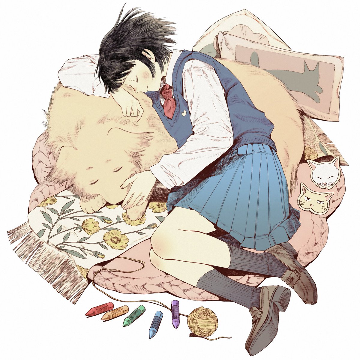 isumimo's tweet image. 小憩
#岩倉美津未
 #スキップとローファー